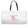 a woodworker's Weekender Totes