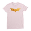Batman Gold Logo Ladies Fitted T-Shirt
