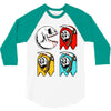 pac skull copy 3/4 Sleeve Shirt