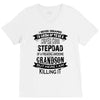 Super Cool Stepdad Of A Freaking Awesome Grandson V-Neck Tee