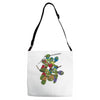mega turtles Adjustable Strap Totes