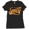 saxophone saxy Ladies Fitted T-Shirt