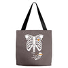 pregnant skeleton baby costume halloween maternity ninja ladies Tote Bags