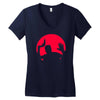 moonlight dark Women's V-Neck T-Shirt