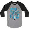 blue vectorfunk 3/4 Sleeve Shirt