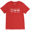 eat sleep game gamer V-Neck Tee