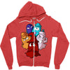 pac man ghost monsters Zipper Hoodie