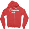 more nice than naughty Zipper Hoodie