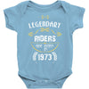 legendary riders are born in 1973 Baby Bodysuit