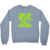 dub step drop beats not bombs black light skrillex ink hiphop dance Crewneck Sweatshirt