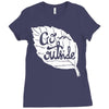 go outside Ladies Fitted T-Shirt