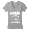 I&rsquo;m Called Grandma Because I&rsquo;m Way Too Cool To Be Called Grandma Women's V-Neck T-Shirt