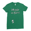 Muggle On Board Airforce Ladies Fitted T-Shirt