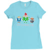 androids Ladies Fitted T-Shirt