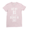 bs degree funny graduation Ladies Fitted T-Shirt