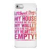 my heart is empty iPhone 7 Case