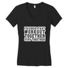 workout Women's V-Neck T-Shirt