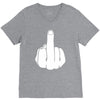 middle finger V-Neck Tee