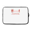 for a moment there you bored me to death Laptop sleeve