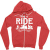 born to ride funny Zipper Hoodie