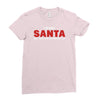 i'm not santa but you can sit on my lap Ladies Fitted T-Shirt