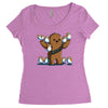chewie and porgs Women's Triblend Scoop T-shirt