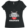 [granma name]proud grandma graduate 2018. Women's Triblend Scoop T-shirt