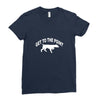 get to the point Ladies Fitted T-Shirt