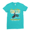I'm A Nice Biker Grandpa So If I'm An Asshole To You You Need To Ask Y Ladies Fitted T-Shirt
