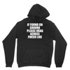 if found on ground please drag across finish line Hoodie