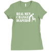 real men change diapers Ladies Fitted T-Shirt
