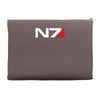 mass effect n7 logo Accessory Pouches