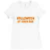 halloween at eden bar Ladies Fitted T-Shirt