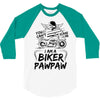 You Cant Scare Me I am Biker Pawpaw 3/4 Sleeve Shirt