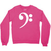 bass cleff funny Crewneck Sweatshirt