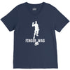 finger wag batle royal gaming V-Neck Tee