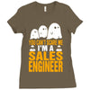 cant scare me im sales engineer halloween Ladies Fitted T-Shirt