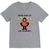 never give up V-Neck Tee
