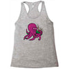 purple octopus playing the bagpipes Racerback Tank