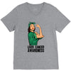 liver cancer awareness can do it V-Neck Tee