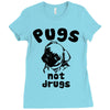 pugs not drugs Ladies Fitted T-Shirt