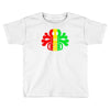 rasta skull and crossbones reggae dub club rave Toddler T-shirt