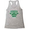 never underesmate irish queen Racerback Tank