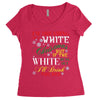 i'm dreaming of a white christms but if the white runs out i'll drink Women's Triblend Scoop T-shirt