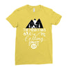 The Mountains Are Calling, I Must Go Ladies Fitted T-Shirt