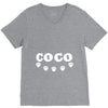 loco coco skul V-Neck Tee