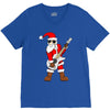 rock star santa claus father christmas V-Neck Tee