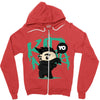 mo hawk ninja Zipper Hoodie