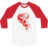 heartless splatter 3/4 Sleeve Shirt