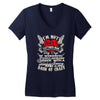 i'm not just a tattooed mom i,m a big cup Women's V-Neck T-Shirt